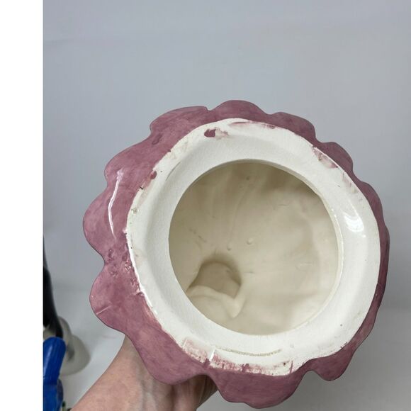 Vintage 1973 Southern Belle Blond Girl Flowers Pink Dress Holland Mold Figurine - Picture 10 of 10